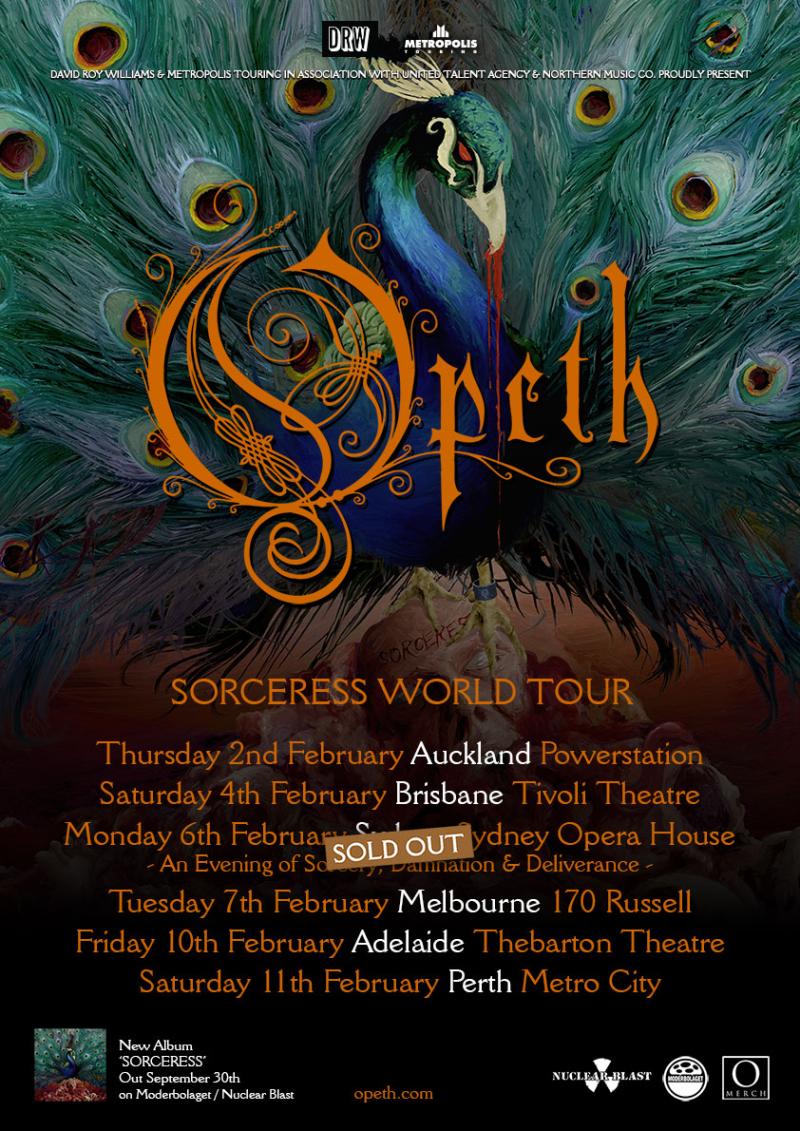 Opeth - Sorceress World Tour
